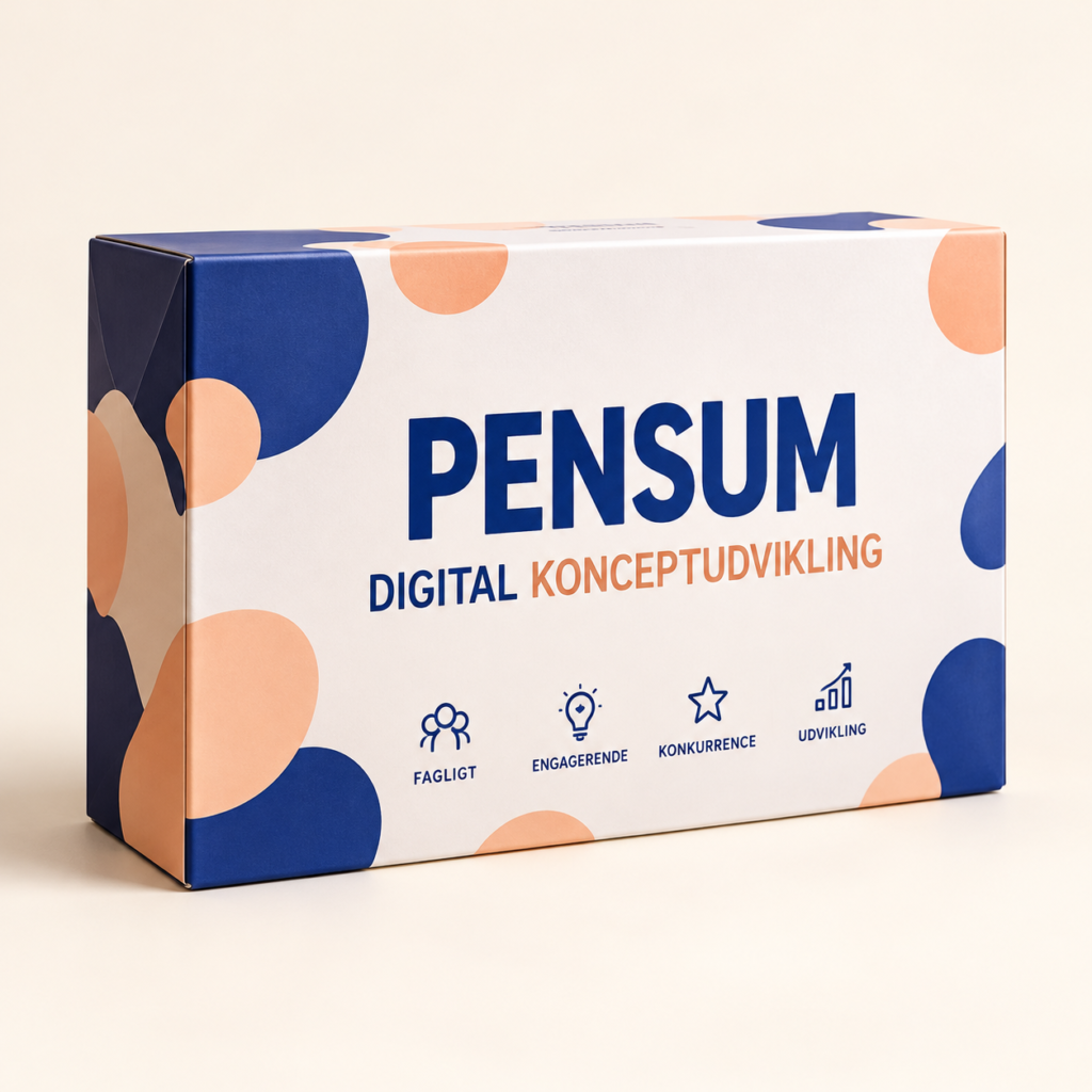 Pensum spil til proffesionsbacheloren i 'digital konceptudvikling.